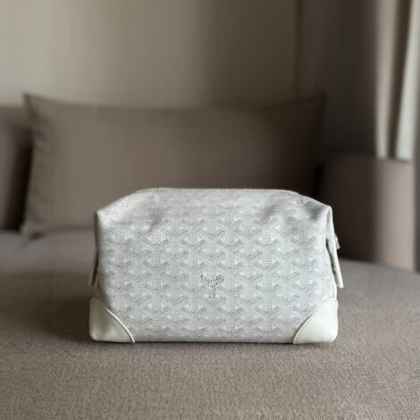Goyard Bowling 25 Toiletry Bag – White