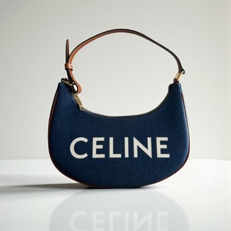Celine Ava Handbag in Blue Denim