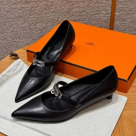 Hermes Kiara 40 Pump, Noir