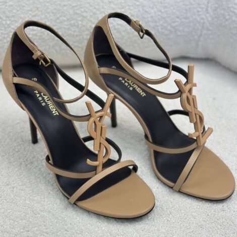 YSL Cassandra Logo Heels