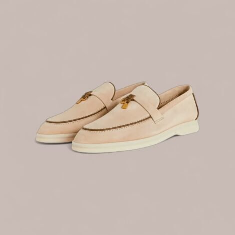 Summer Charms Walk Loafer Suede - Natural Light Camel